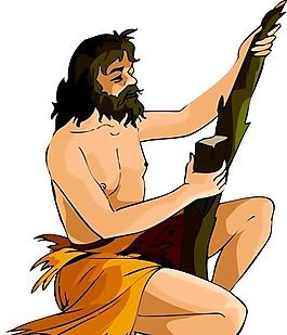 遠(yuǎn)古人物 猿猴時(shí)代 矢量 EPS格式_0011