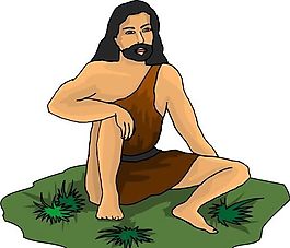 遠(yuǎn)古人物 猿猴時(shí)代 矢量 EPS格式_0005