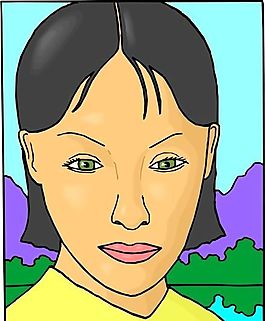 人物頭像 頭像肖像 矢量 EPS格式_0174