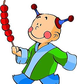 古代人物 卡通漫畫 矢量素材 AI格式_0196