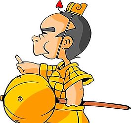 古代人物 卡通漫畫 矢量素材 AI格式_0159