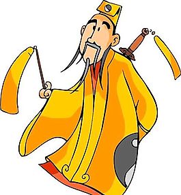 古代人物 卡通漫畫 矢量素材 AI格式_0042