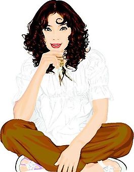 矢量女性 矢量人物 AI格式_0472