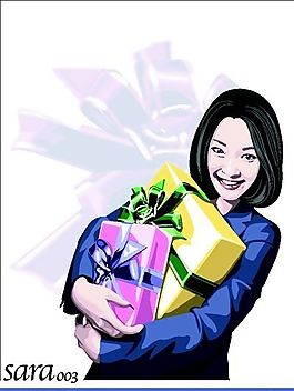 矢量女性 矢量人物 EPS格式_0003