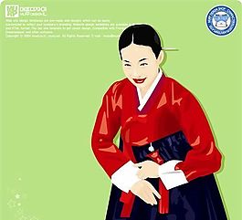 時尚女性 矢量素材 AI_0578