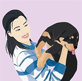 时尚女性 矢量素材 AI_0400