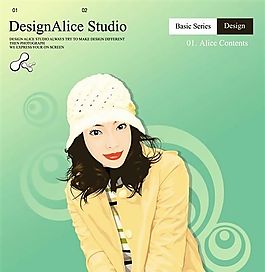 時尚女性 矢量素材 AI_0387