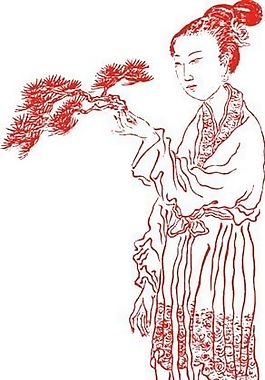 古代人物 女子 矢量素材 cdr格式_19