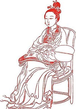 古代人物 女子 矢量素材 cdr格式_05