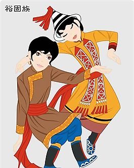 中國少數(shù)民族矢量素材 ai格式_47