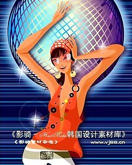 時尚俱樂部  矢量人物 AI_0319