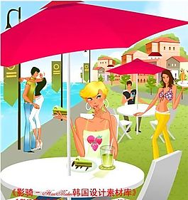 時尚俱樂部  矢量人物 AI_0292