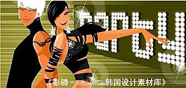 時尚俱樂部  矢量人物 AI_0287