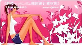 美女時尚生活  矢量人物 AI_0231