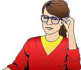 女性休閑 女人 人物圖案 矢量 AI_0034