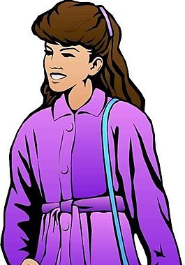 女性休閑 女人 人物圖案 矢量 AI_0024