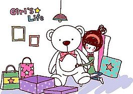卡通兒童插畫(huà) 矢量EPS_1255