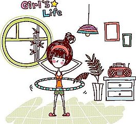 卡通兒童插畫 矢量EPS_1236