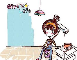 卡通兒童插畫 矢量EPS_1233