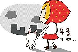 卡通兒童插畫 矢量漫畫兒童_966