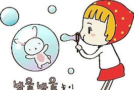 卡通兒童插畫 矢量漫畫兒童_903