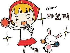 卡通兒童插畫 矢量漫畫兒童_887