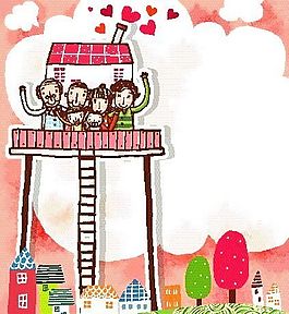 卡通兒童插畫 矢量漫畫兒童_736