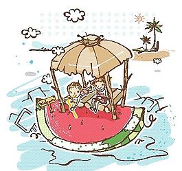 卡通兒童插畫 矢量漫畫兒童_666