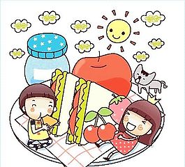 卡通兒童插畫 矢量EPS_618