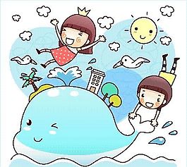 卡通兒童插畫 矢量EPS_605
