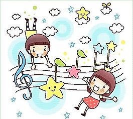 卡通兒童插畫 矢量EPS_602