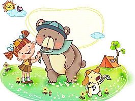 卡通兒童插畫 矢量EPS_235