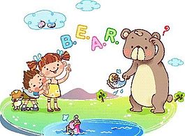 卡通兒童插畫 矢量EPS_222