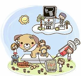 卡通兒童插畫 矢量AI_156
