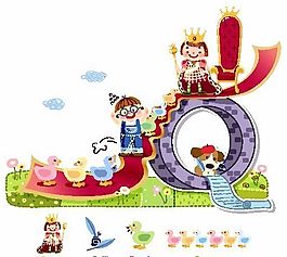 卡通兒童插畫 矢量EPS_047