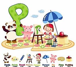 卡通兒童插畫(huà) 矢量EPS_046