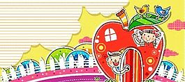 卡通兒童插畫(huà) 矢量EPS_025