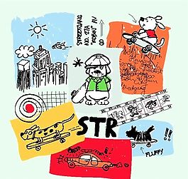 兒童卡通 卡通繪畫 矢量CDR_0242