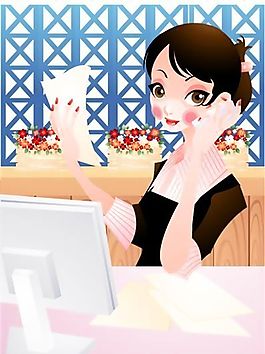 卡通人物 商業(yè)人物 矢量 AI_081
