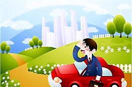 卡通人物 商業(yè)人物 矢量 AI_077