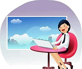 卡通人物 商業(yè)人物 矢量 EPS_030