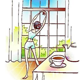 卡通女性 運(yùn)動(dòng)生活 矢量人物 EPS_26