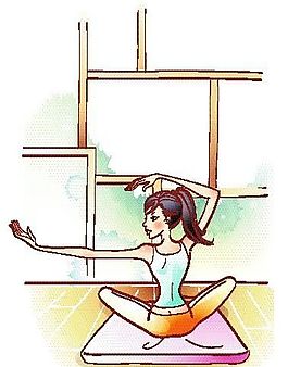卡通女性 運動生活 矢量人物 EPS_25