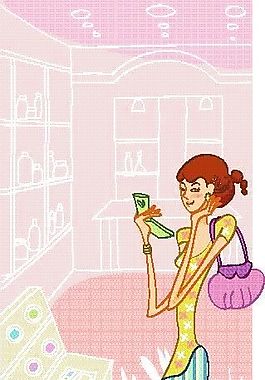 卡通女性 矢量人物 EPS_19