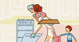 卡通女性 矢量人物 EPS_15