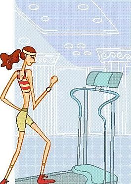 卡通女性 矢量人物 EPS_10