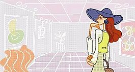 卡通女性 矢量人物 EPS_07