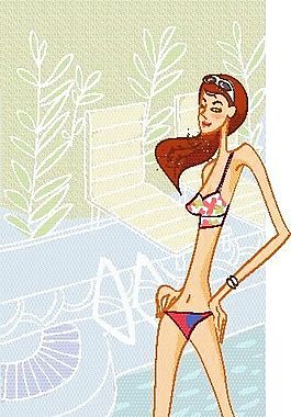 卡通女性 矢量人物 EPS_05