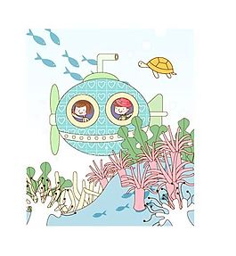 漫画儿童 卡通儿童 矢量 AI格式_2225