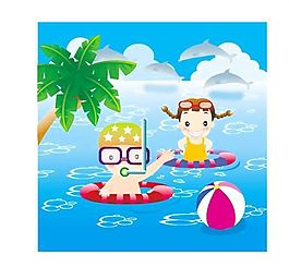 漫畫(huà)兒童 卡通兒童 矢量 AI格式_1846
